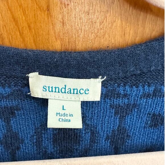 Sundance Galaxy Delight Surplice Sweater Faux Wrap Merino Wool Blend - Large - Picture 4 of 7